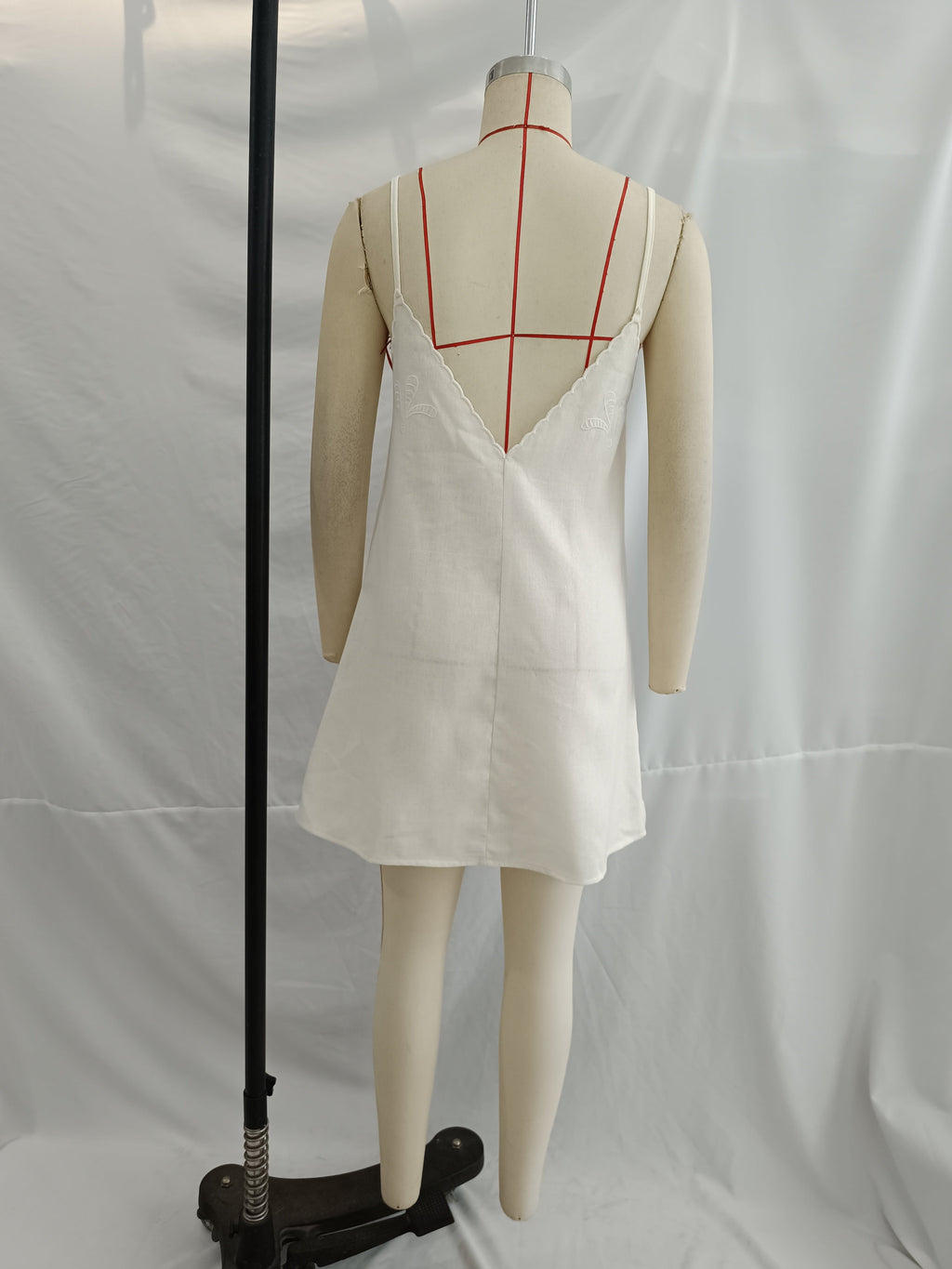 Women Clothing Women Hollow Out Cutout Embroidered Strap Dress