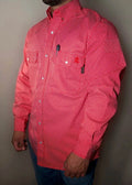 Alpha Red FR Pearl Snap Work Shirt with flame-resistant cotton and pearl snap closure