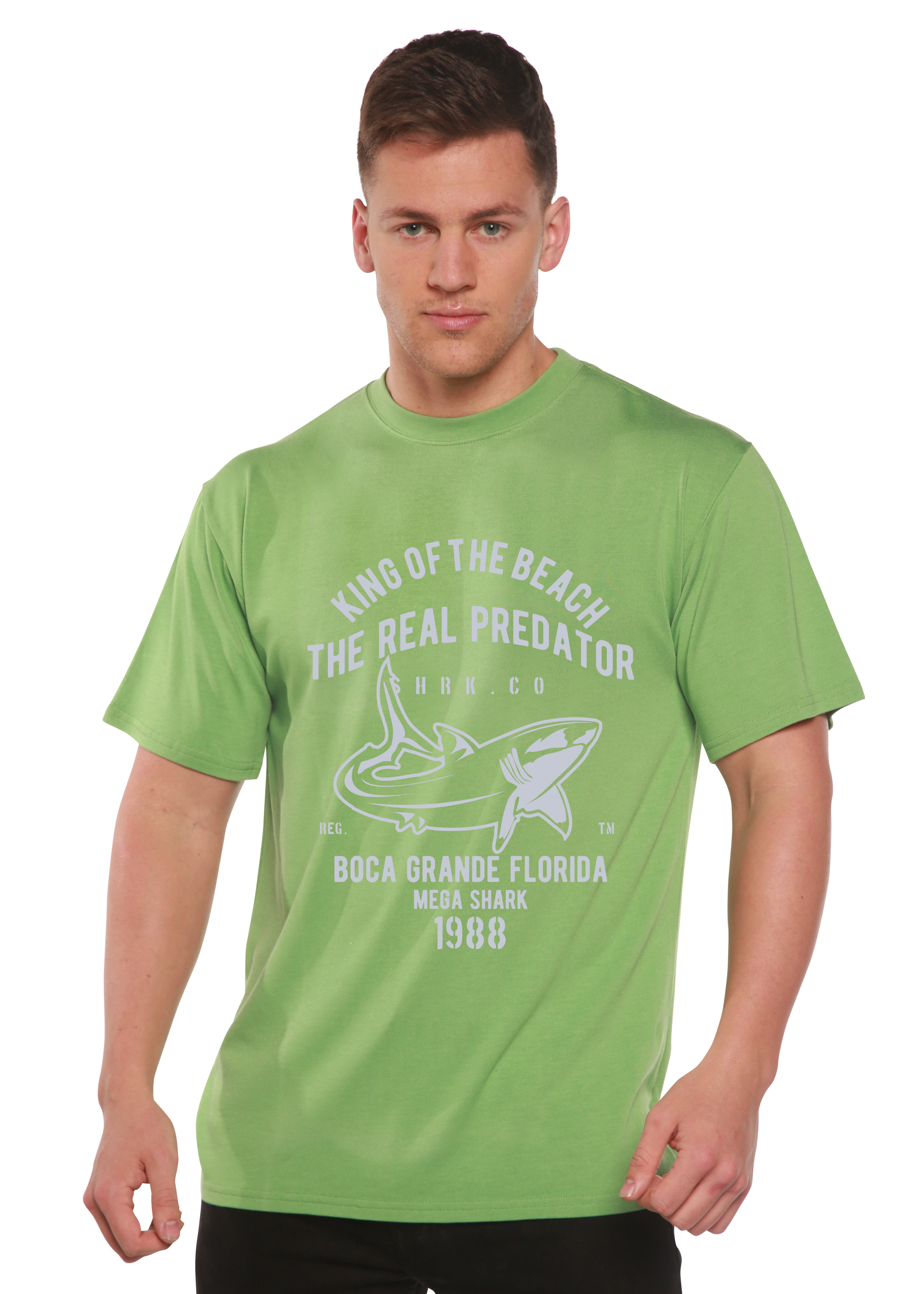 Shark Real Spun Bamboo® Men's Bamboo Viscose/Organic Cotton Short Sleeve Graphic T-Shirt