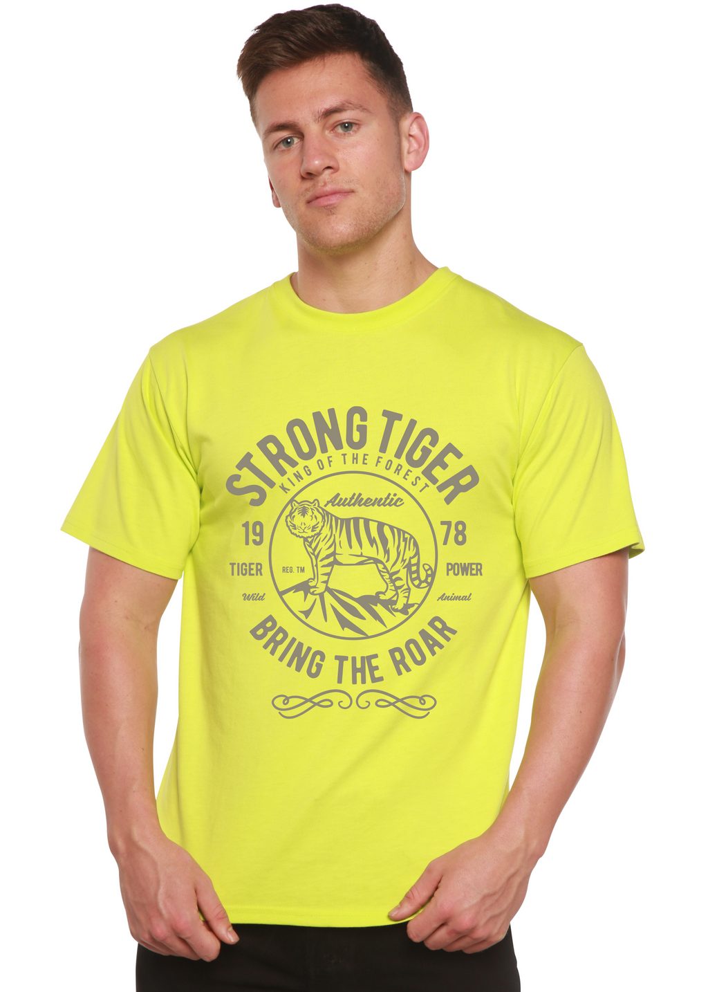 Strong Tiger Spun Bamboo® Men's Bamboo Viscose/Organic Cotton Short Sleeve Graphic T-Shirt