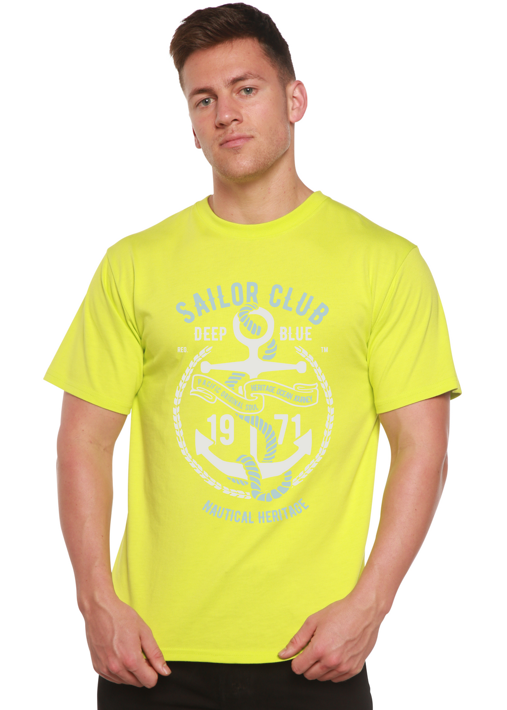 Sailor Club Spun Bamboo® Men's Bamboo Viscose/Organic Cotton Short Sleeve Graphic T-Shirt