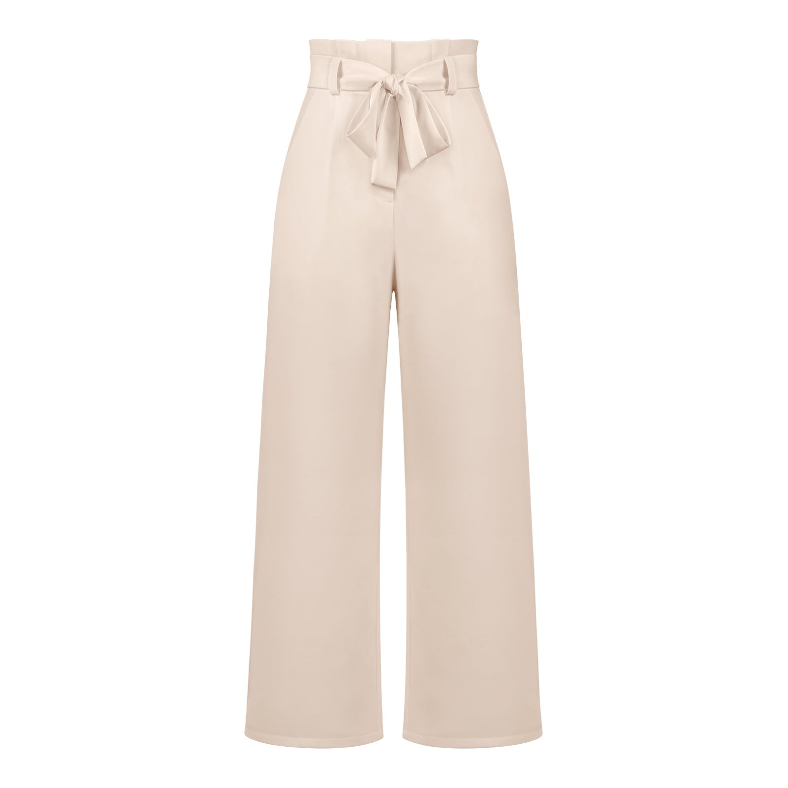 Fashion Workwear Women Dress Work Pant Casual All Matching Wide Leg Trousers Belt Commuting Pants Summer