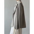 Irregular Asymmetric Back Slit Blazer Women Spring Elegant Top