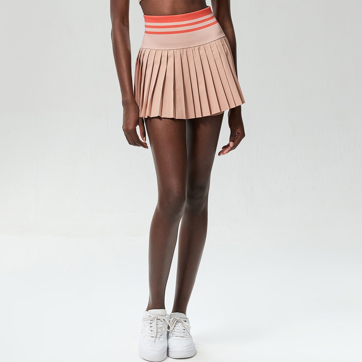 High Waist Thread Sports Fitness Short Skirt Women Anti Exposure Outdoor Quick Drying Running Badminton Tennis Skirt