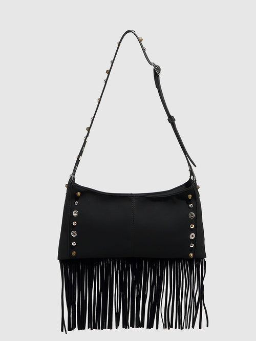 Arrival Suede Small Square Bag Classic Tassel Shoulder Crossbody Women Bag Office Metal Breathable Hole Underarm Bag