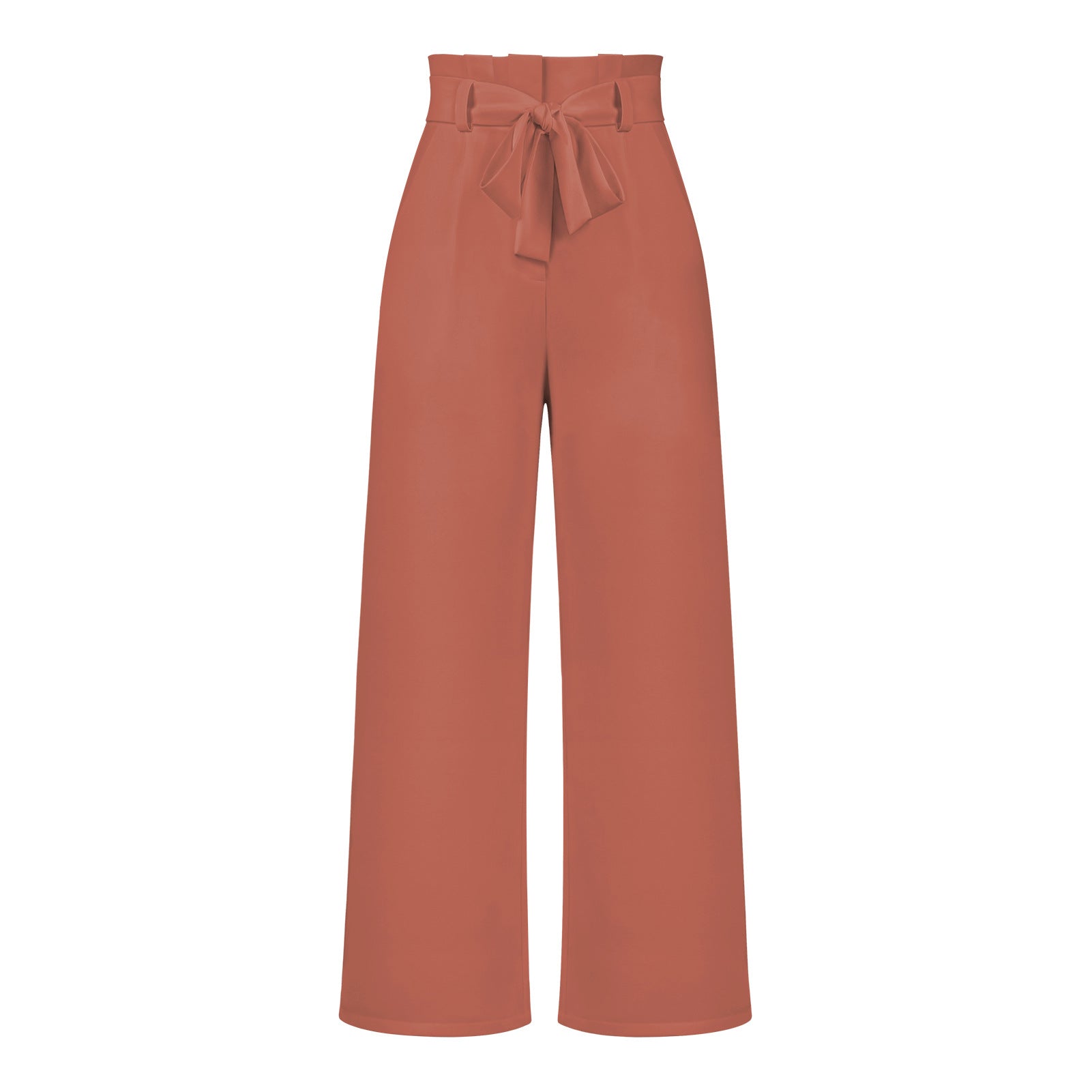 Fashion Workwear Women Dress Work Pant Casual All Matching Wide Leg Trousers Belt Commuting Pants Summer