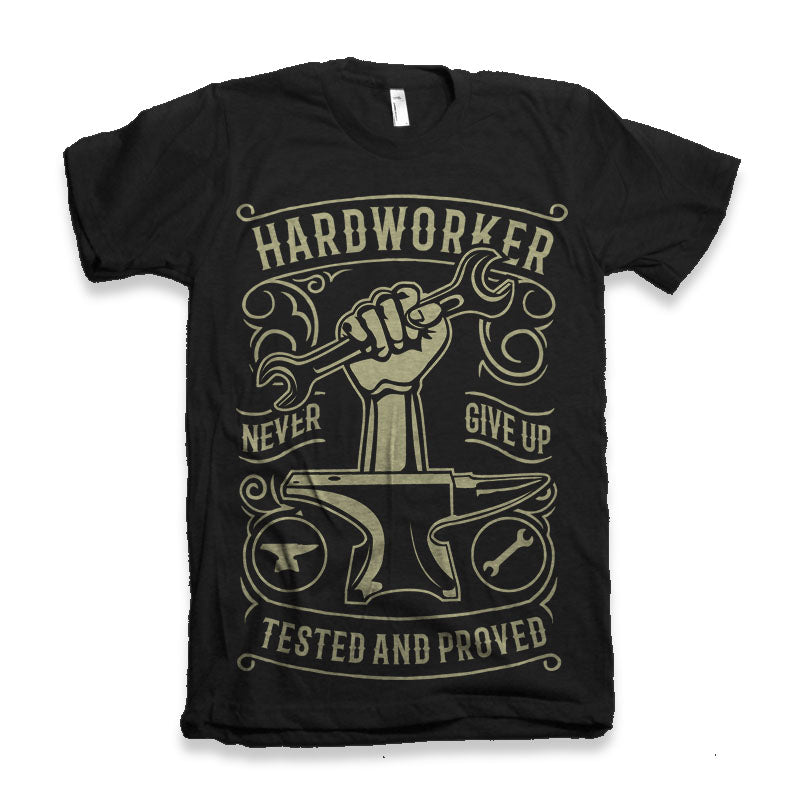 Hard Worker Men's Bamboo Viscose/Organic Cotton Short Sleeve Graphic T-Shirt