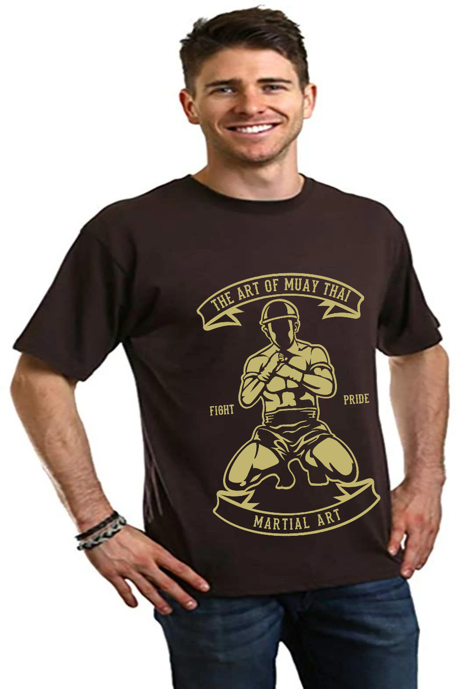 Martial Art Men's Bamboo Viscose/Organic Cotton Short Sleeve Graphic T-Shirt